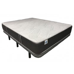 PACK COLCHON + BASE TAPIZADA POLI DURO